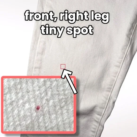 Paige Skyline Skinny Jeans White Low Rise Size 27 - Picture 9 of 9